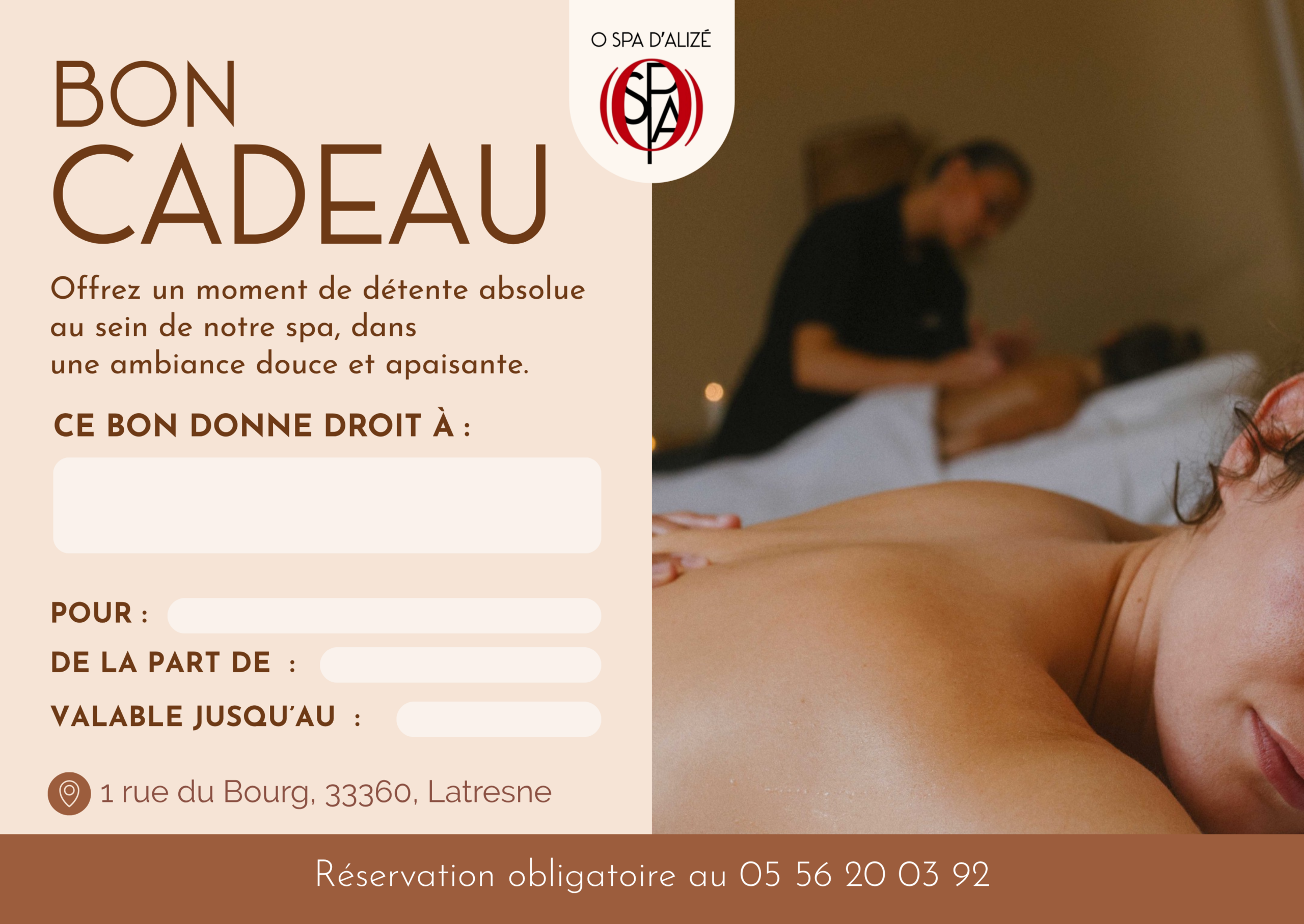Soin "duo" 1h30 - 300€
